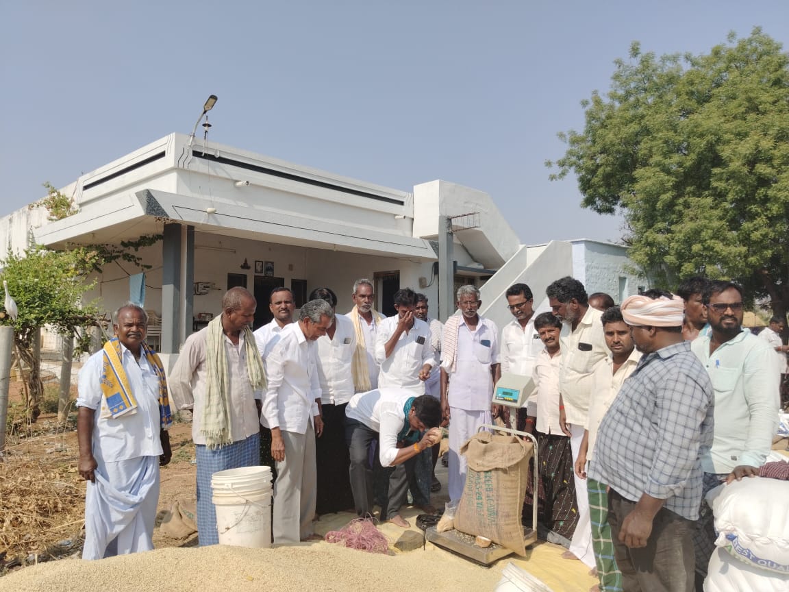 జొన్నలు కొనుగోలు కేంద్రం ప్రారంభం