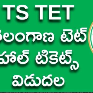 టెట్ హాల్ టికెట్స్ విడుదల