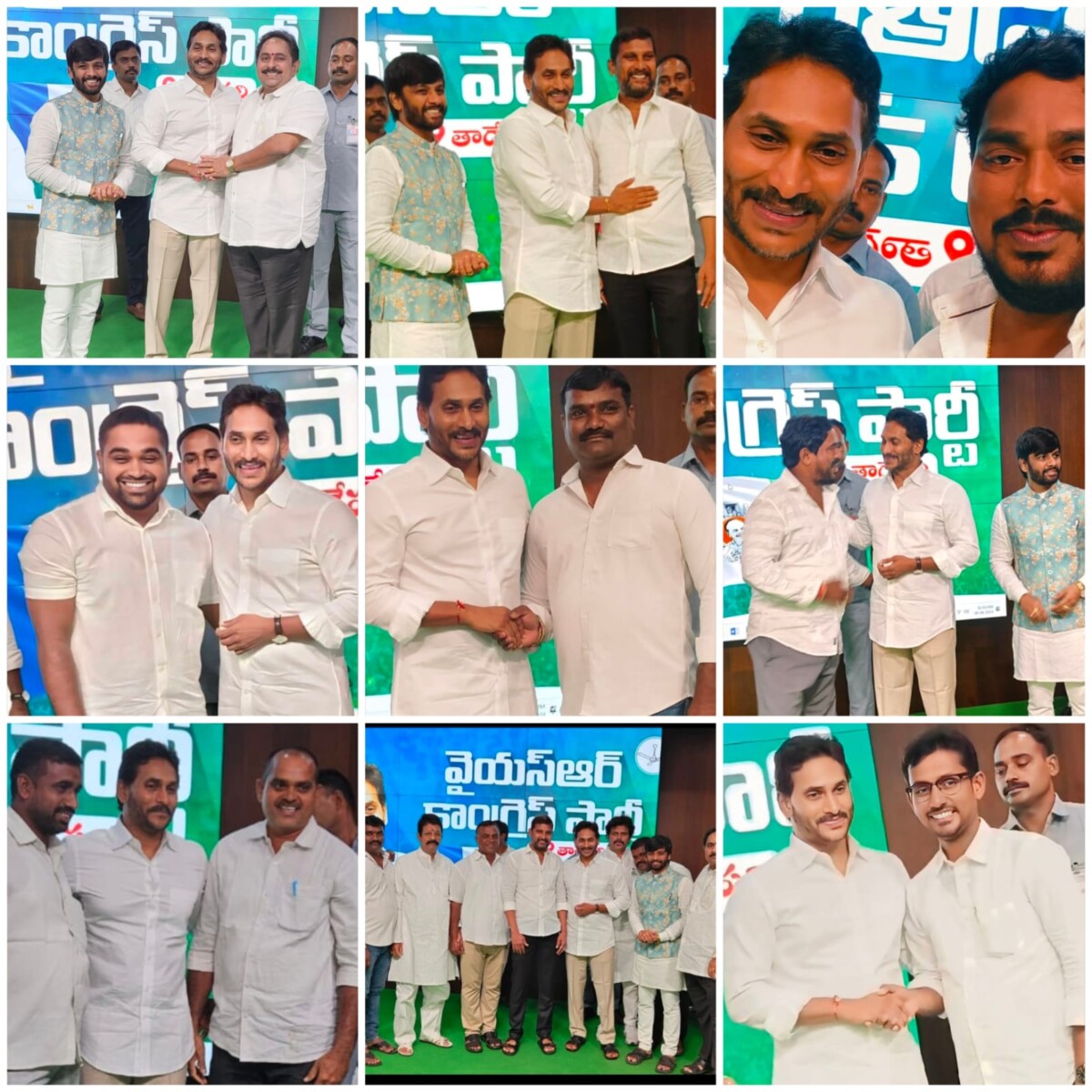 మాజీ ముఖ్యమంత్రి జగన్ మోహన్ రెడ్డి కలిసిన పెందుర్తి నియోజవర్గ వైసీపీ నాయకులు.