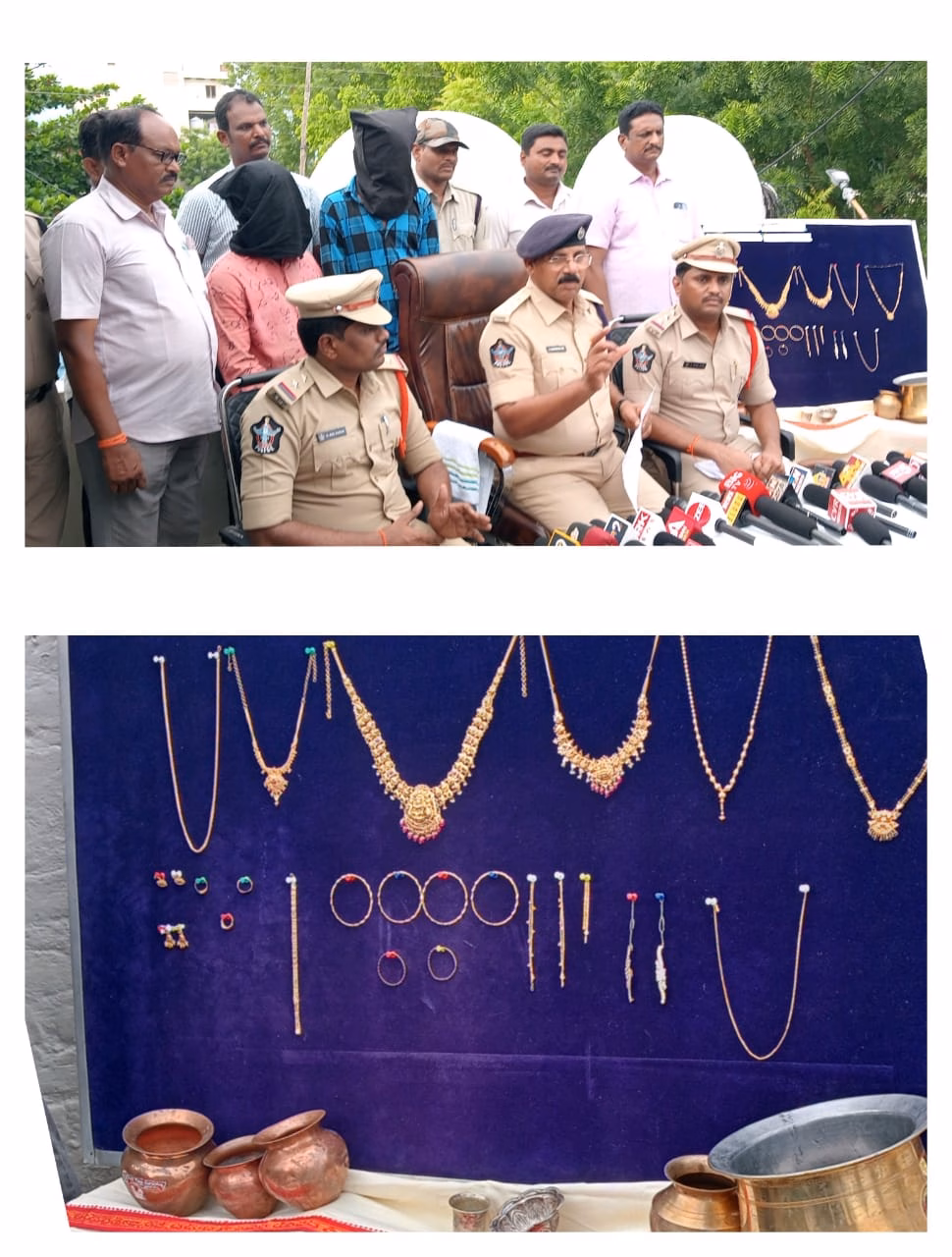 34లక్షల రూపాయల విలువ కలిగిన బంగారం వెండి దొంగతనం