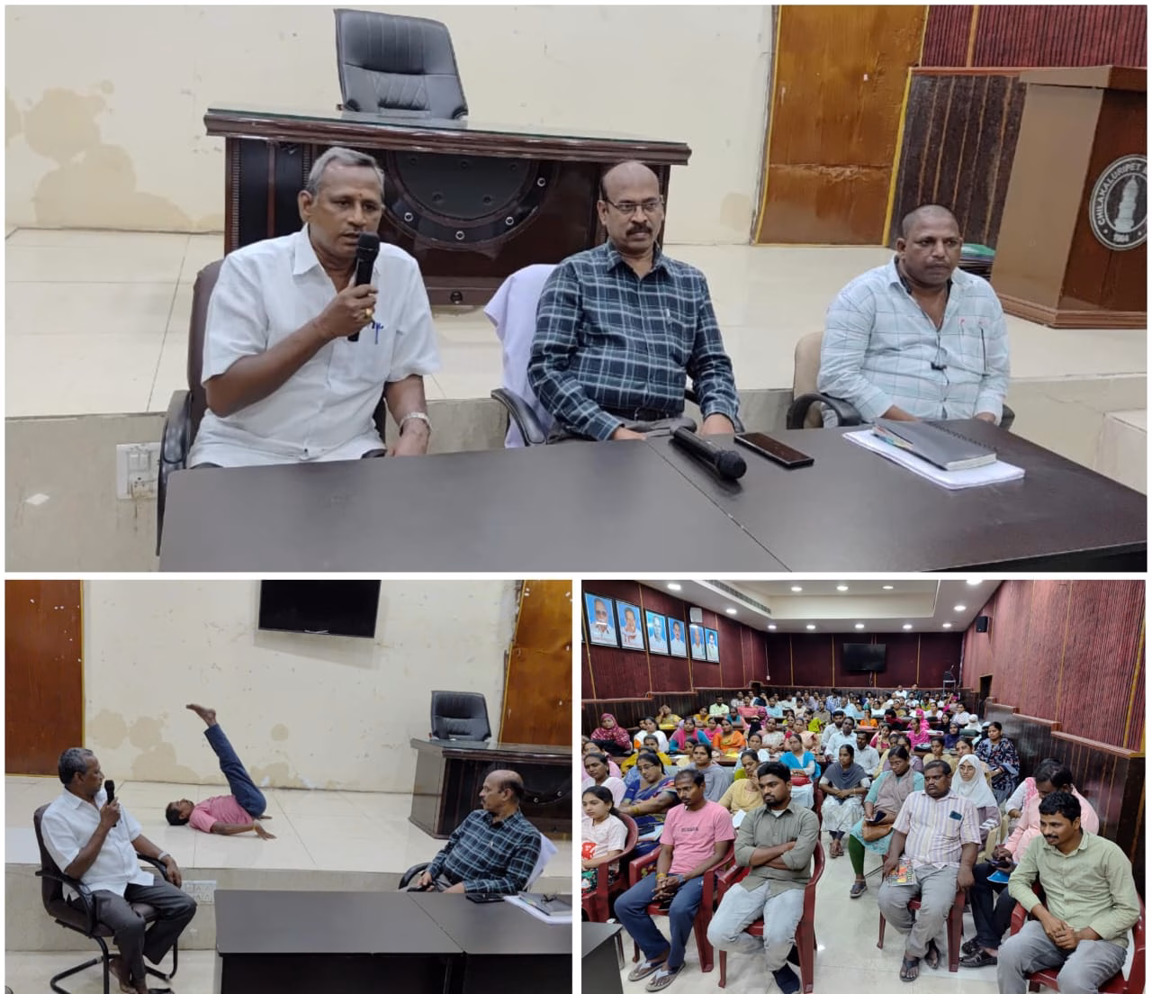 అంతర్జాతీయ యోగ మాసోత్సవ కార్యక్రమంలో చిలకలూరిపేట కమిషనర్ పీ. శ్రీ హరిబాబు